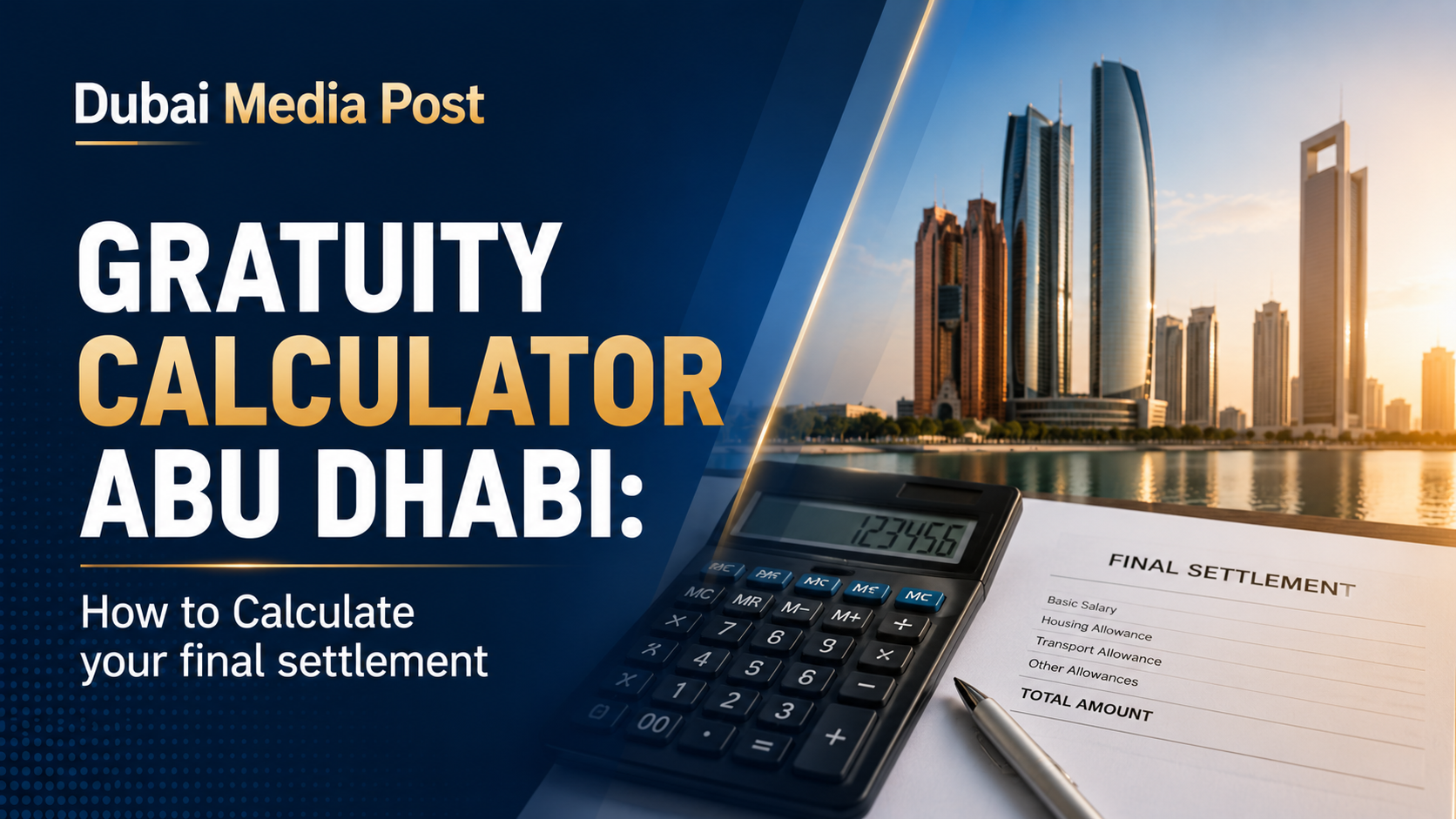 Gratuity Calculator Abu Dhabi: How to Calculate your final settlement