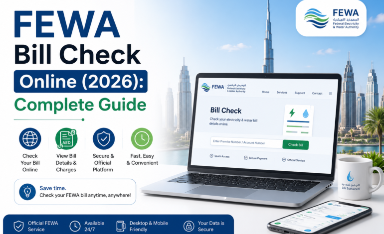 FEWA Bill Check Online (2026): Complete Guide