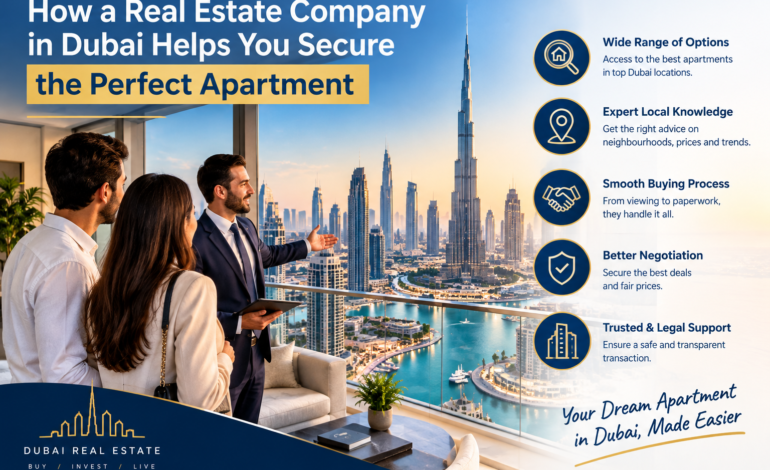 How a Real Estate Company in Dubai Helps You Secure the Perfect Apartment