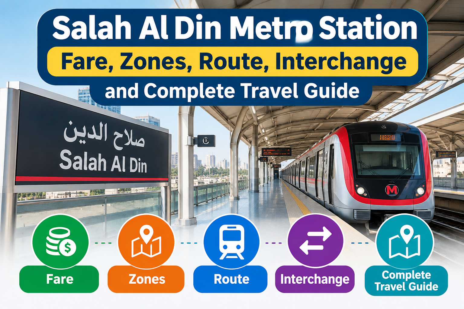 Salah Al Din Metro Station 1: Fare, Zones, Route, Interchange and Complete Travel Guide